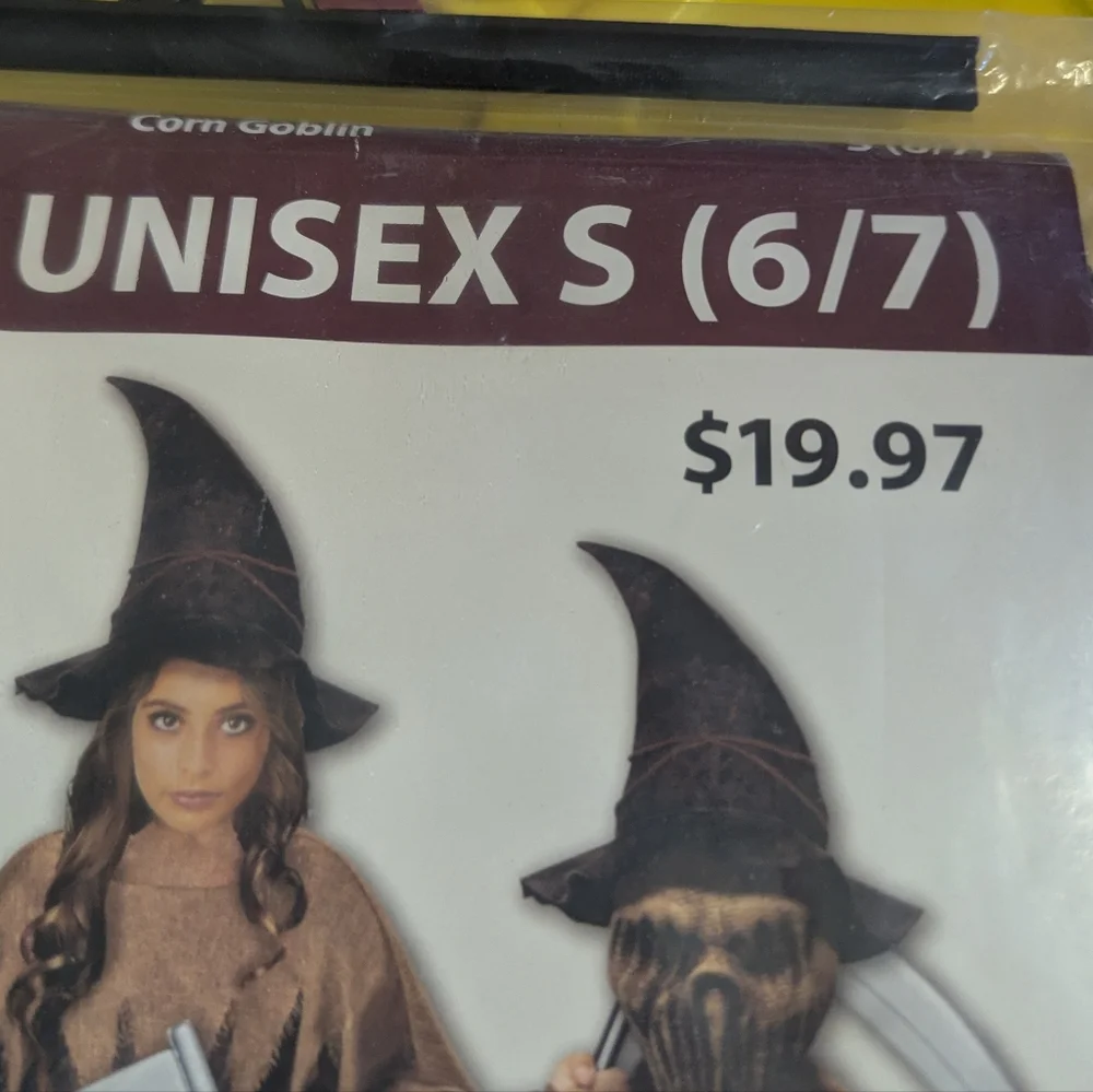 Celebrate Corn Goblin Costume  S 6/7 Brown Halloween